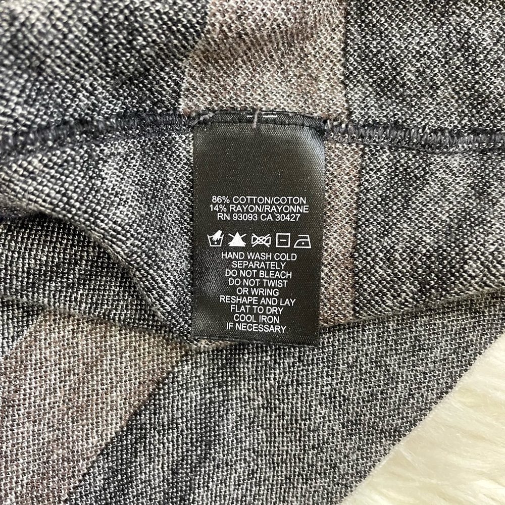 NIC + ZOE Broken Stripes Fall Shirt, Geometric/Modern Print - Picture 4 of 7